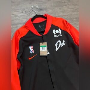 Nike Black and  Orange Basketball Jacket